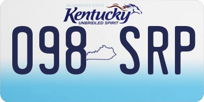 KY license plate 098SRP