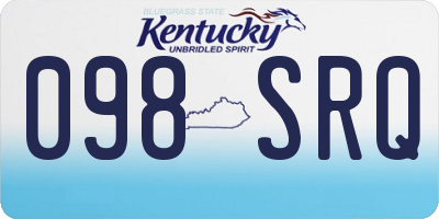 KY license plate 098SRQ