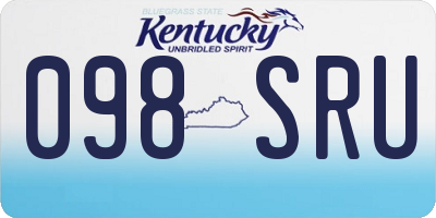 KY license plate 098SRU