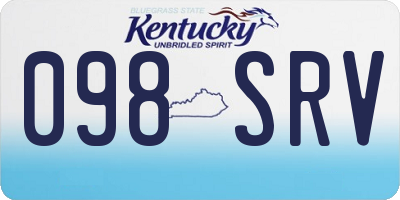 KY license plate 098SRV