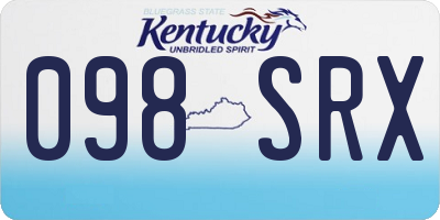 KY license plate 098SRX