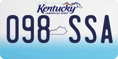 KY license plate 098SSA