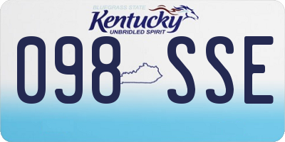 KY license plate 098SSE