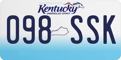 KY license plate 098SSK