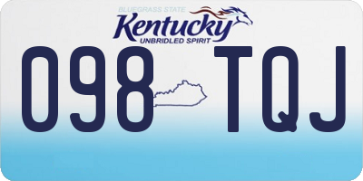 KY license plate 098TQJ