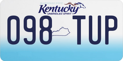 KY license plate 098TUP