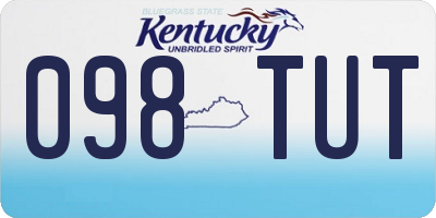 KY license plate 098TUT