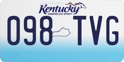 KY license plate 098TVG