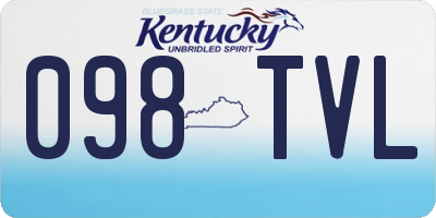 KY license plate 098TVL