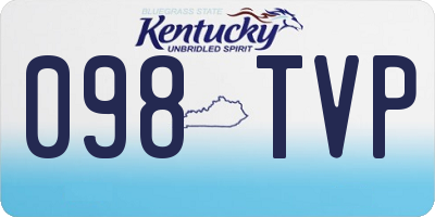 KY license plate 098TVP