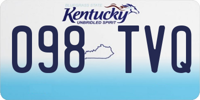 KY license plate 098TVQ