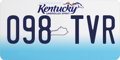 KY license plate 098TVR