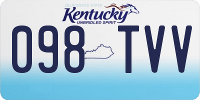 KY license plate 098TVV