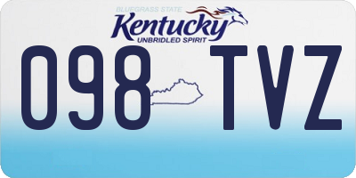 KY license plate 098TVZ