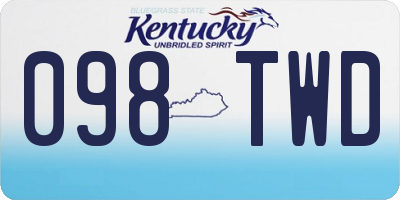KY license plate 098TWD