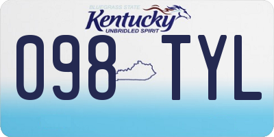 KY license plate 098TYL