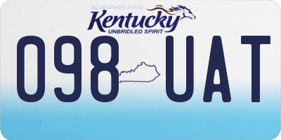 KY license plate 098UAT