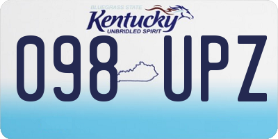 KY license plate 098UPZ