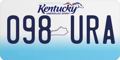 KY license plate 098URA