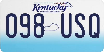 KY license plate 098USQ