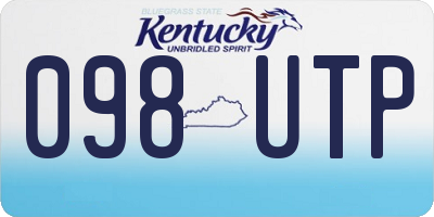 KY license plate 098UTP