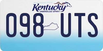 KY license plate 098UTS