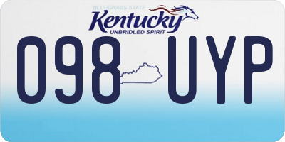 KY license plate 098UYP