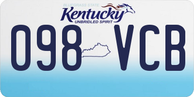 KY license plate 098VCB