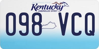 KY license plate 098VCQ