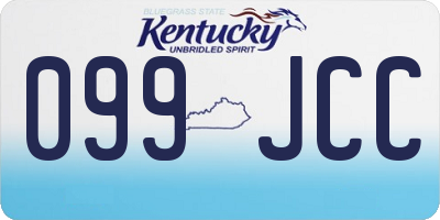 KY license plate 099JCC