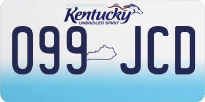 KY license plate 099JCD