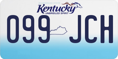 KY license plate 099JCH