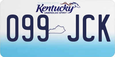 KY license plate 099JCK