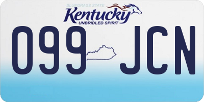 KY license plate 099JCN