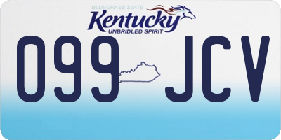 KY license plate 099JCV