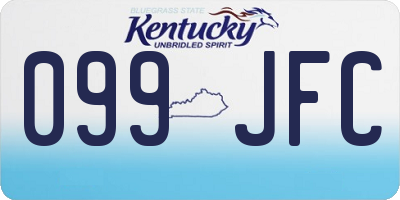 KY license plate 099JFC