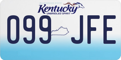 KY license plate 099JFE