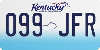 KY license plate 099JFR