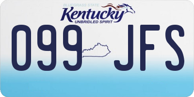 KY license plate 099JFS