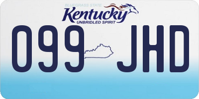KY license plate 099JHD