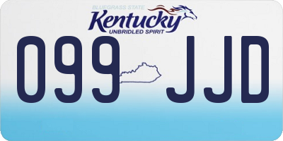 KY license plate 099JJD