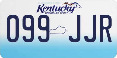 KY license plate 099JJR