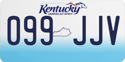 KY license plate 099JJV