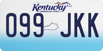 KY license plate 099JKK