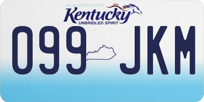 KY license plate 099JKM