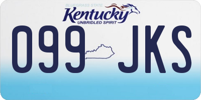 KY license plate 099JKS
