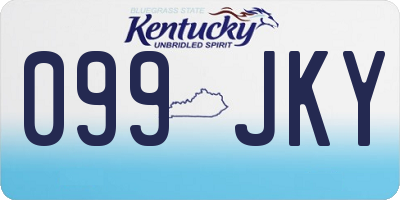 KY license plate 099JKY