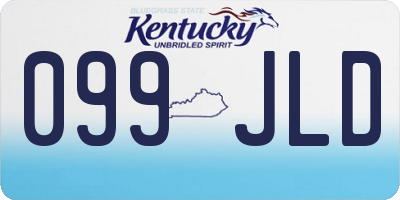 KY license plate 099JLD