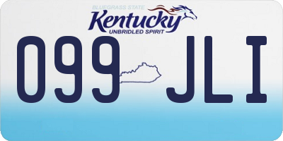 KY license plate 099JLI