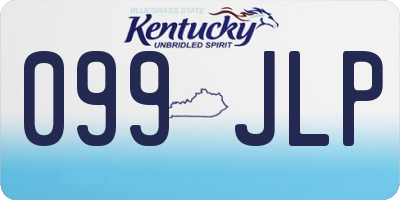 KY license plate 099JLP